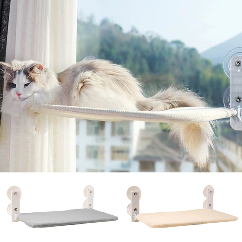 Cama suspensa de janela CatView fixada com ventosas