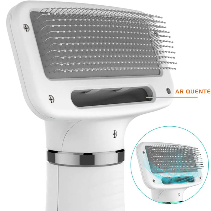 Secador e Escova 2 em 1 para Pets – Praticidade no banho - Imagem 2
