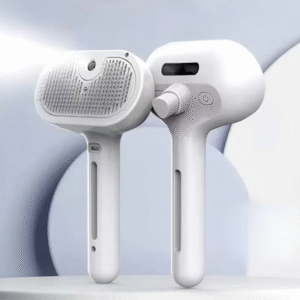 Escova Autolimpante Furly™ – Remove Pelos com Spray e Massagem para Pets