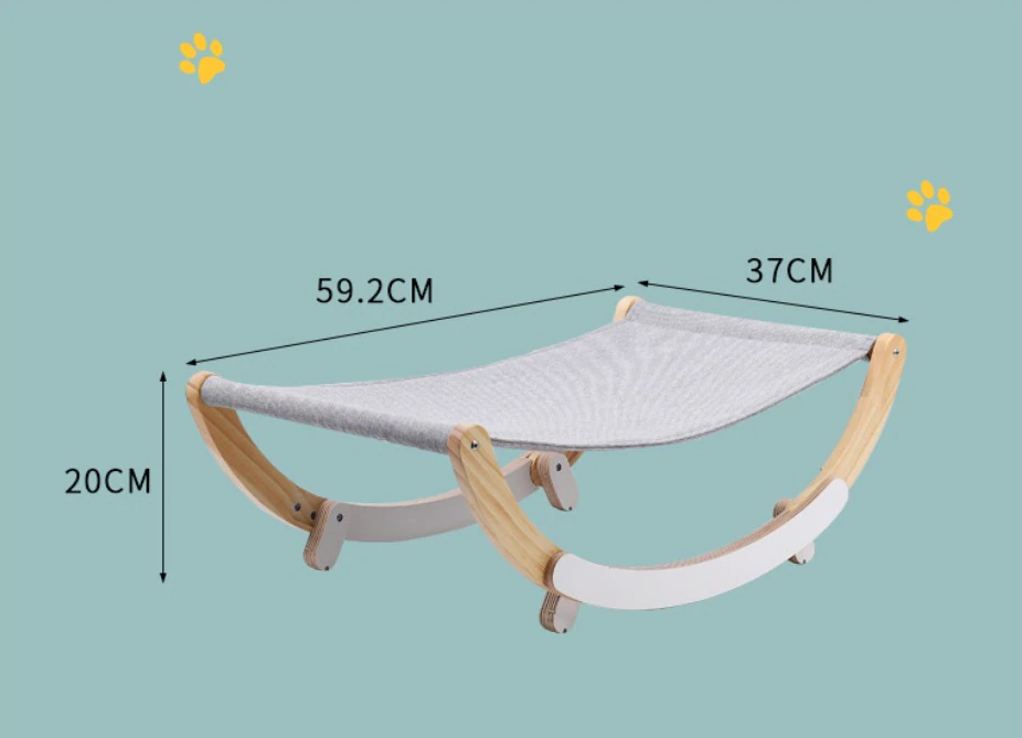 Rede Luxo CatHammock™ – Descanso Elevado com Base de Madeira - Imagem 6