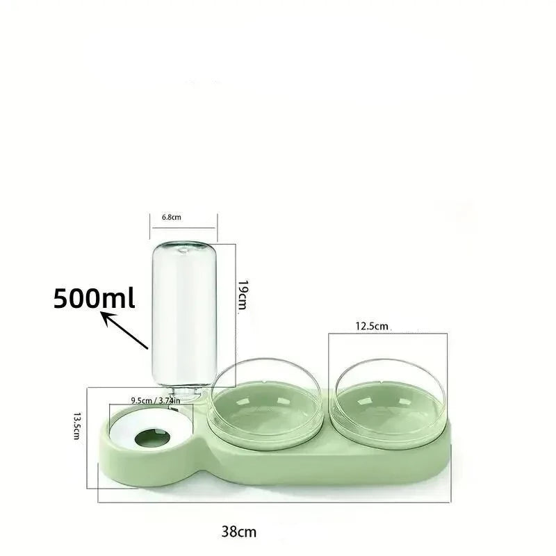 Tigela automática para água e ração de pet com sistema por gravidade