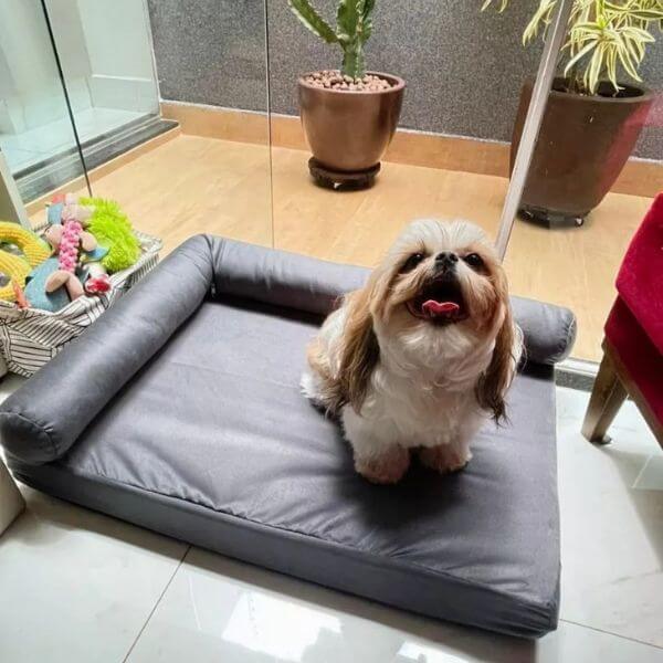 Cama Ergonômica para Cachorro e Gato com Encosto 80x60cm Lupzy - Imagem 4