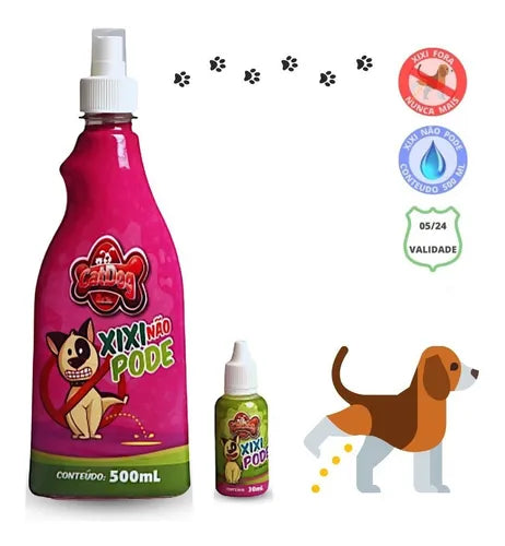 Kit Educador Sanitário para Cães – Xixi Não Pode 500ml + Xixi Pode 30ml | ForPatas - Imagem 2