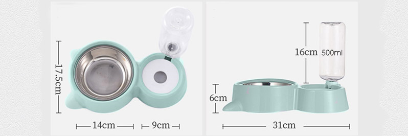 Tigela Dupla Pawzly™ - Alimentação Organizada