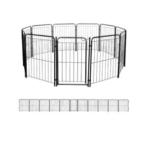 Cercado Pet Dobrável com Portão 82cm em Aço – Duty™ | Segurança Modular para Pets e Crianças