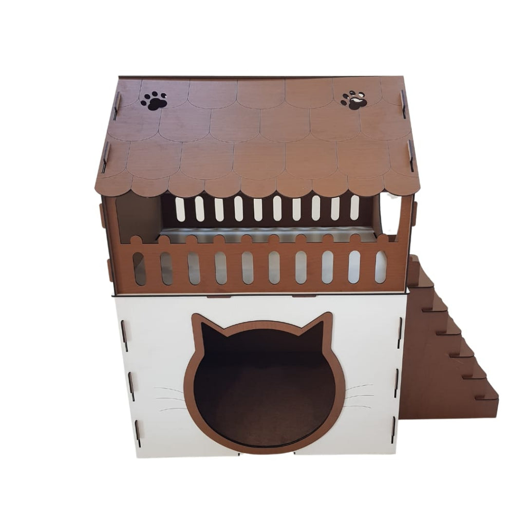 Casinha Duplex CatHouse™ – 2 Andares, Aventura e Conforto - Imagem 4