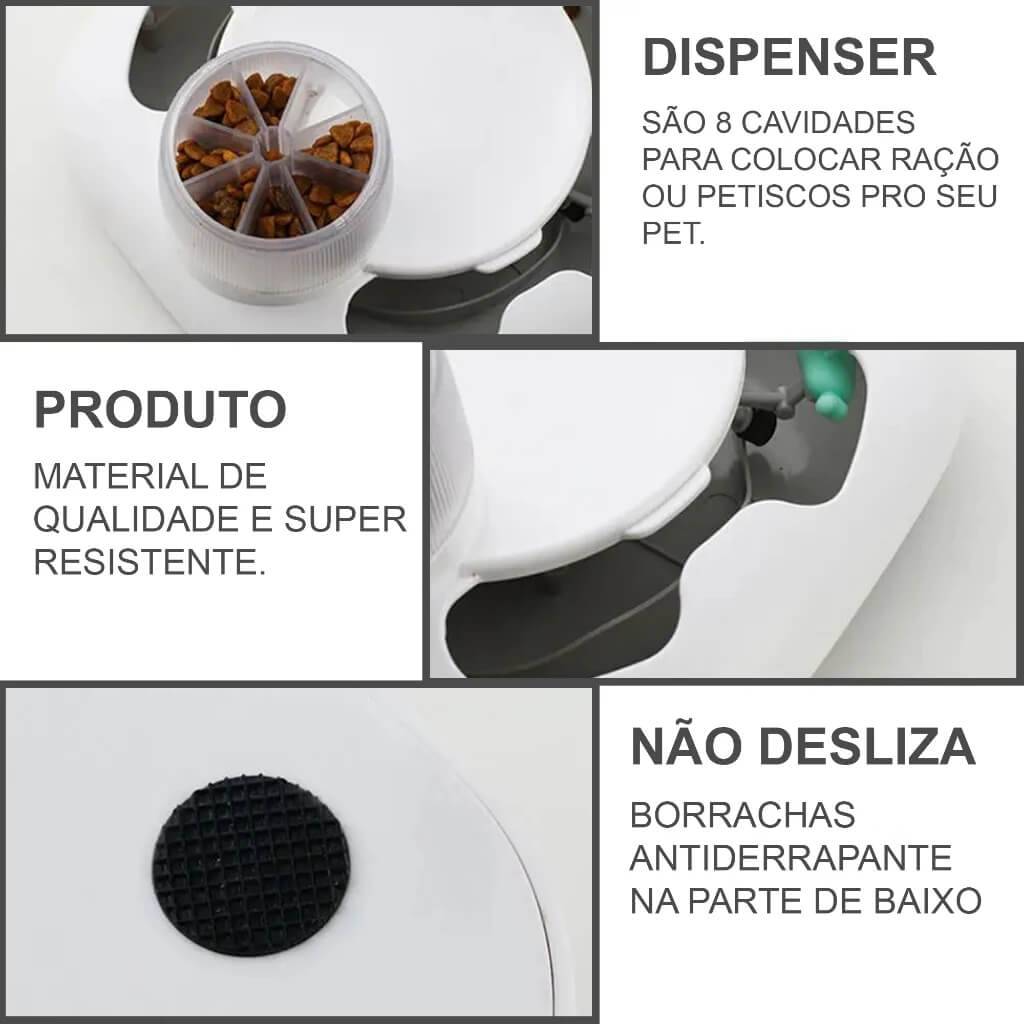 Brinquedo Interativo Inteligente para Gatos – Dispensa Petiscos Automático | ForPatas - Imagem 3