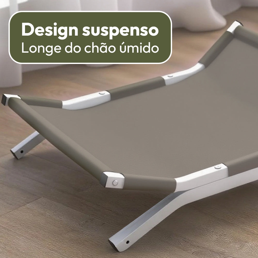 Cama Suspensa Impermeável para Cães e Gatos Pequenos e Médios – Snouty™ | Conforto Elevado em Todas as Estações - Imagem 6