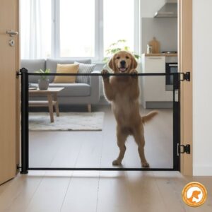 Portão Telescópico Super Reforçado para Pets – Retrátil 1,50m a 3m | ForPatas