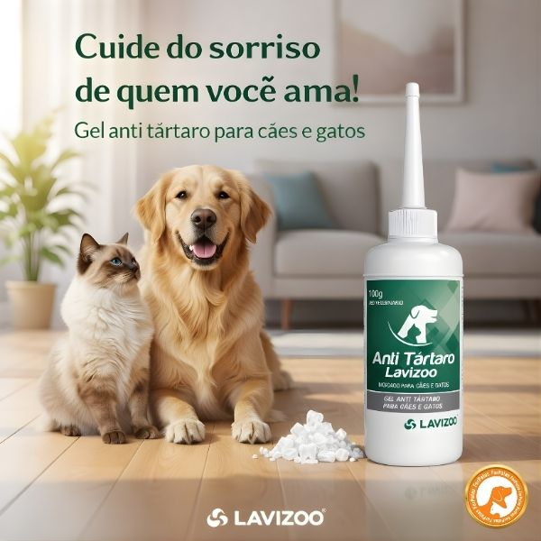 Gel Anti Tártaro Lavizoo + Dedeira – Higiene Bucal e Hálito Fresco para Pets | ForPatas - Imagem 2