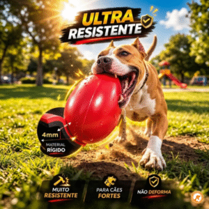 Brinquedo Mordedor Ovo Maluco para Cães – Barkify™ | Movimento Irregular e Alta Resistência