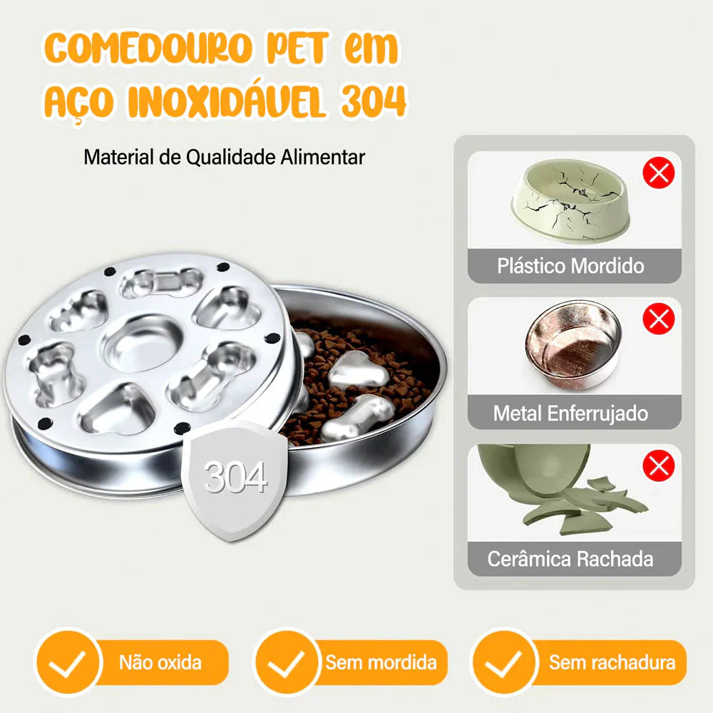 Comedouro Lento 2 em 1 para Cães – Alimentação Segura e Saudável | ForPatas - Imagem 4