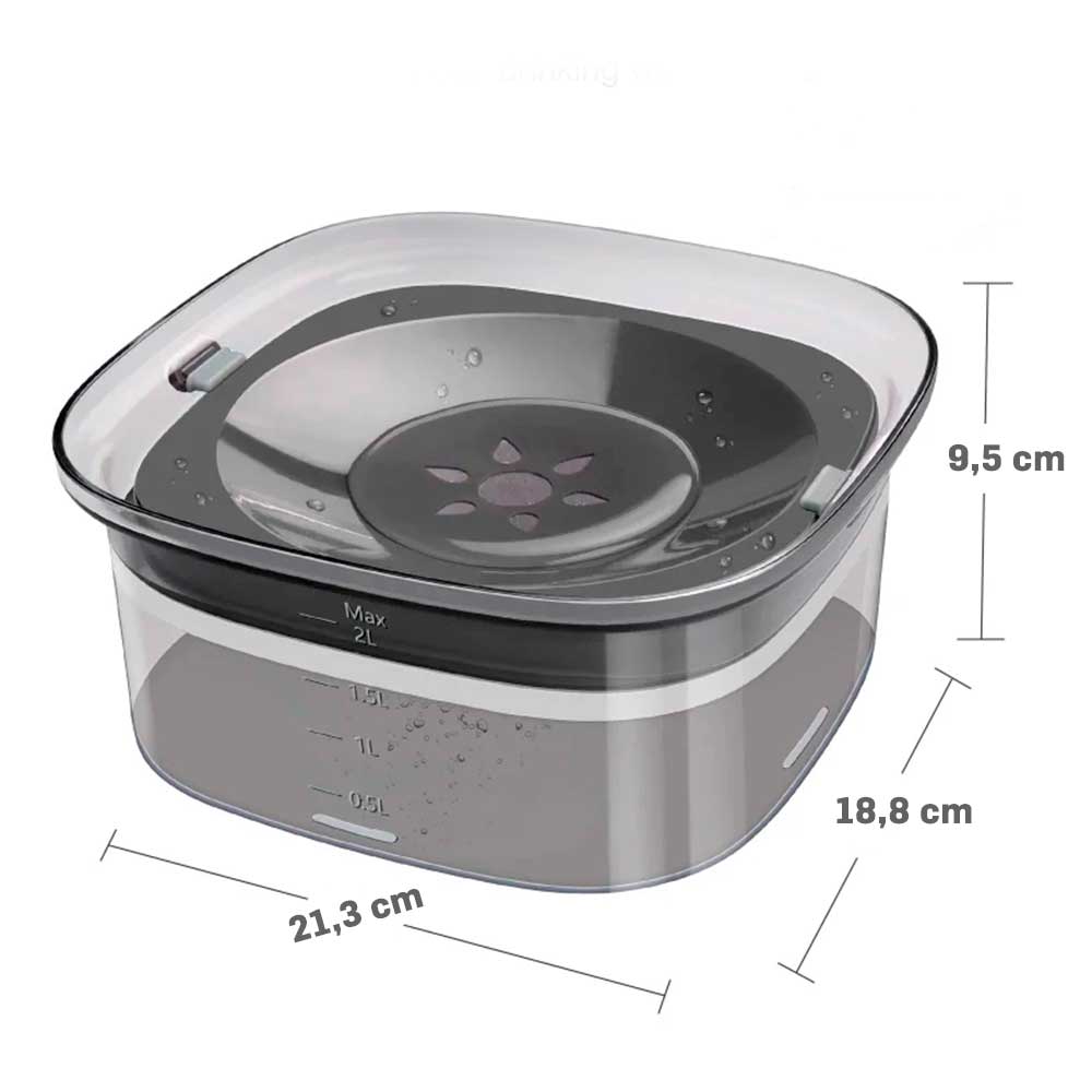 bebedouro anti respingo Woofline ForPatas