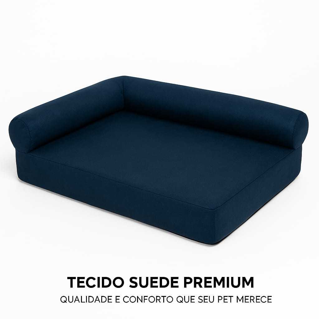Cama Ergonômica para Cachorro e Gato com Encosto 80x60cm Lupzy - Imagem 9