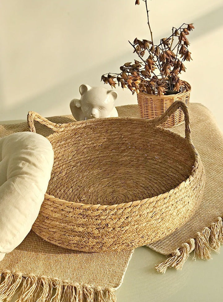 Cama Cesto para Gatos em Fibra Natural com Almofada – Snouty™ | Aconchego, Estilo e Conforto Natural - Imagem 4