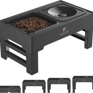 Alimentador Premium Elevado, Ajustável e Multifuncional com Comedouro Lento - Furrish™