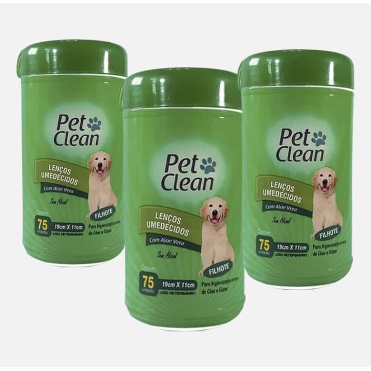 Kit com 3 Pacotes de Lenços Umedecidos para Pets – Higiene Rápida e Segura - Imagem 7