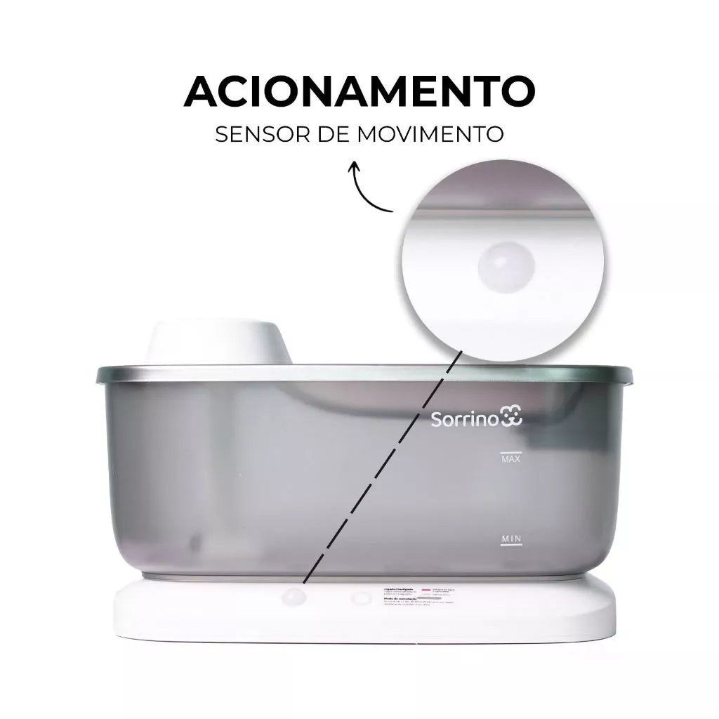 Bebedouro Automático 7L com Sensor Elevado Sem Fio para Cachorro e Gato Aço Inox Sorrino - Imagem 5