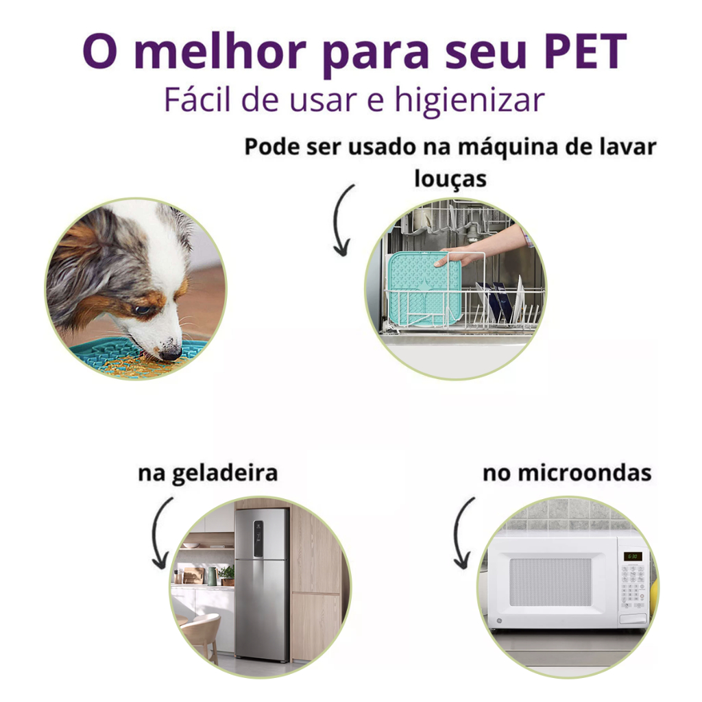 Tapete Comedouro Lamber com Ventosas – Dougez™ | Antiestresse para Cães e Gatos - Imagem 5