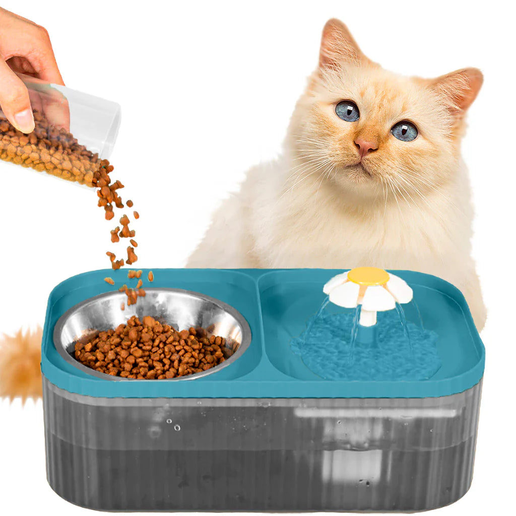 Fonte Bebedouro Elevada Automática Inox 3L para Cães e Gatos – Hydropet™ | Hidratação Saudável e Conforto Diário - Imagem 5