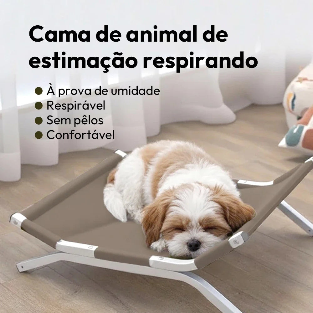 Cama Suspensa Impermeável para Cães e Gatos Pequenos e Médios – Snouty™ | Conforto Elevado em Todas as Estações - Imagem 3