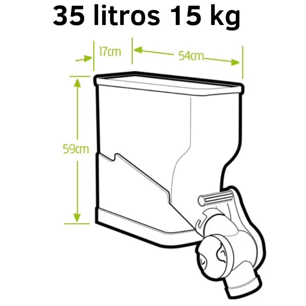 Container Porta Ração Transparente até 15kg com Vedação Hermética 35L – PlastPenser™ | Frescor, Higiene e Organização - Imagem 4