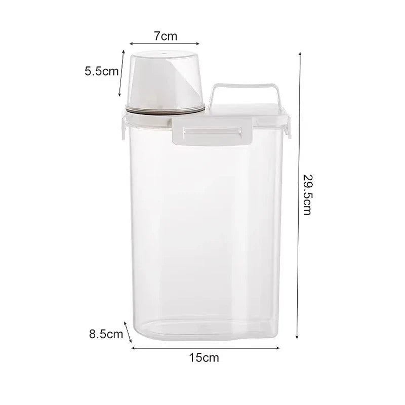 Tanque Hermético para Ração 1.8L, 2.5L e 3.0L – Lupzy™ | Alimentos Sempre Frescos e Protegidos - Imagem 6