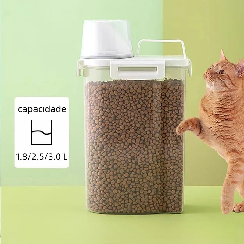 Tanque Hermético para Ração 1.8L, 2.5L e 3.0L – Lupzy™ | Alimentos Sempre Frescos e Protegidos - Imagem 2