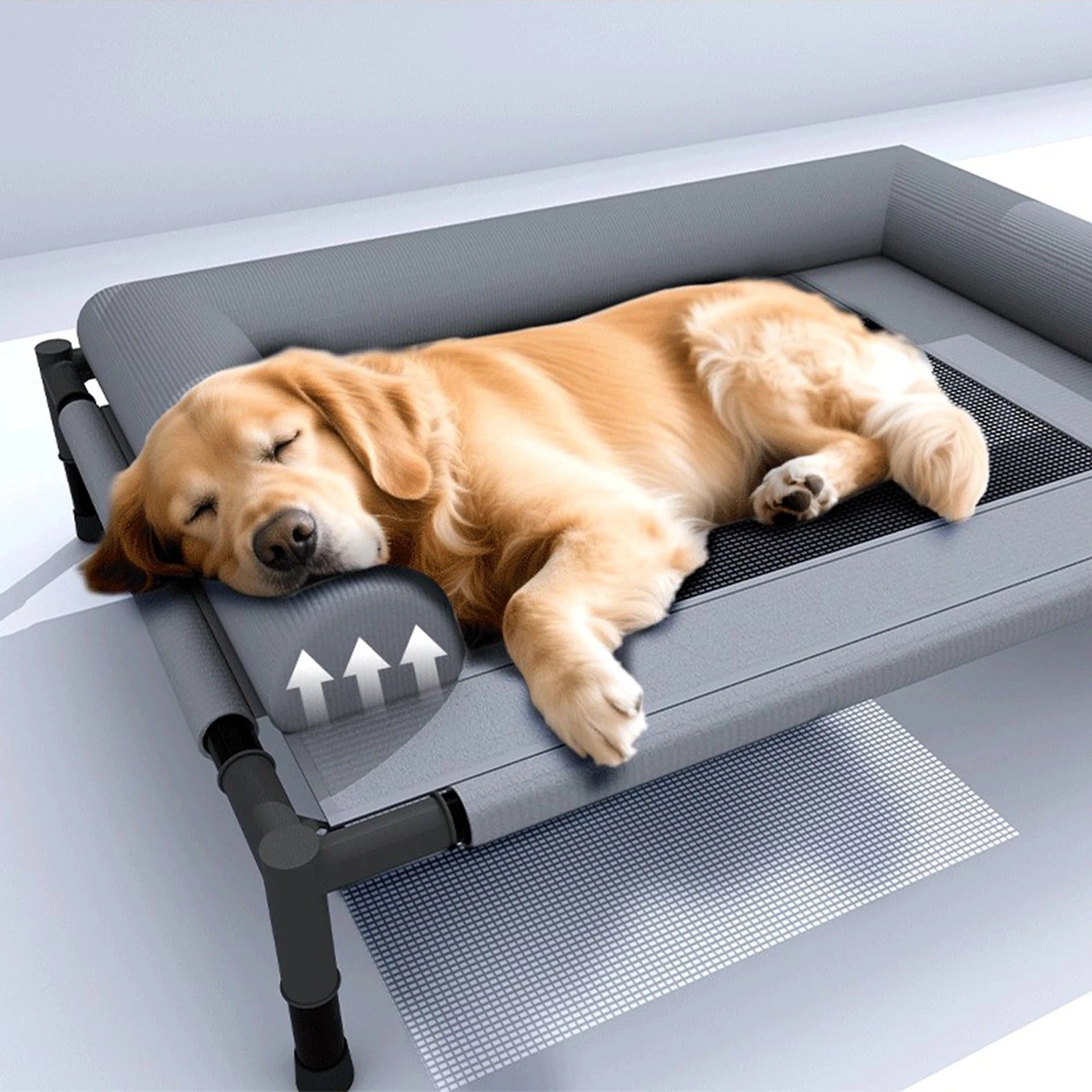 Cama Elevada Premium com Estrutura Reforçada para Cachorro e Gato Lupzy - Imagem 2