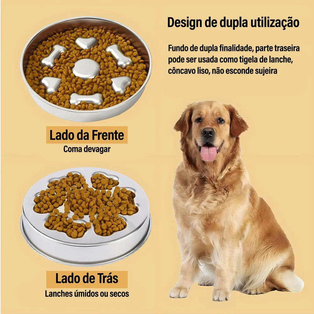 Comedouro Lento 2 em 1 para Cães – Alimentação Segura e Saudável | ForPatas - Imagem 7