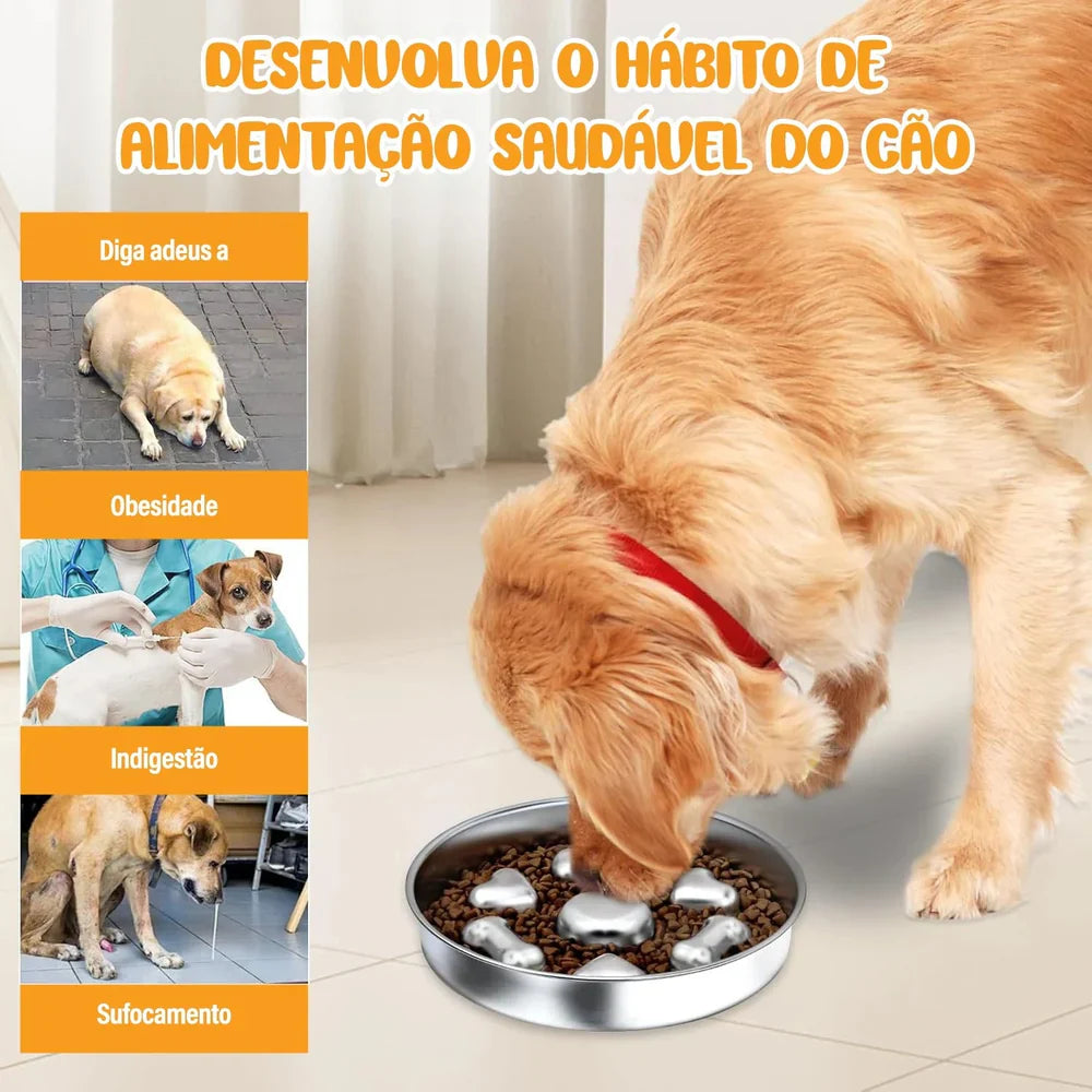 Comedouro Lento 2 em 1 para Cães – Alimentação Segura e Saudável | ForPatas - Imagem 8