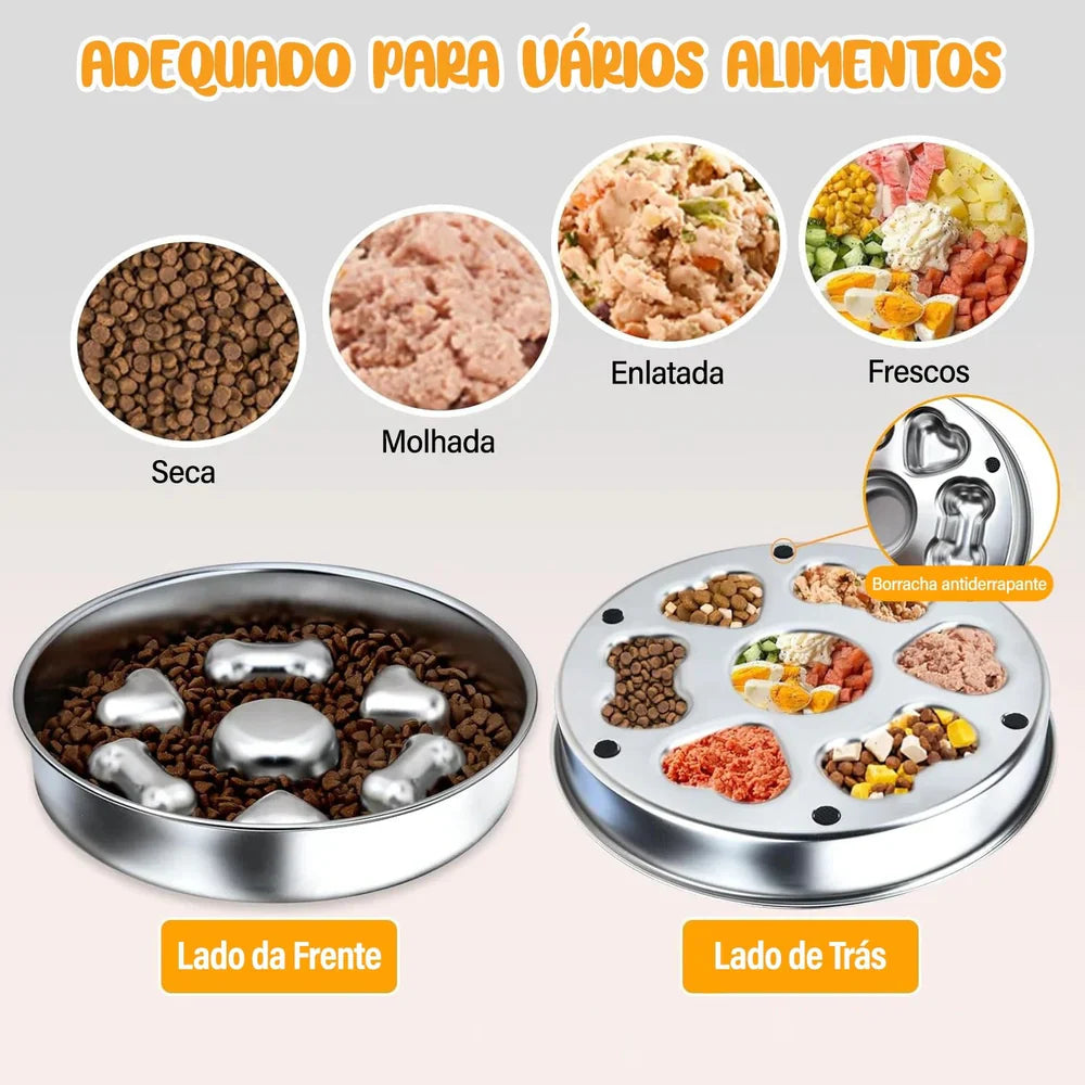 Comedouro Lento 2 em 1 para Cães – Alimentação Segura e Saudável | ForPatas - Imagem 5