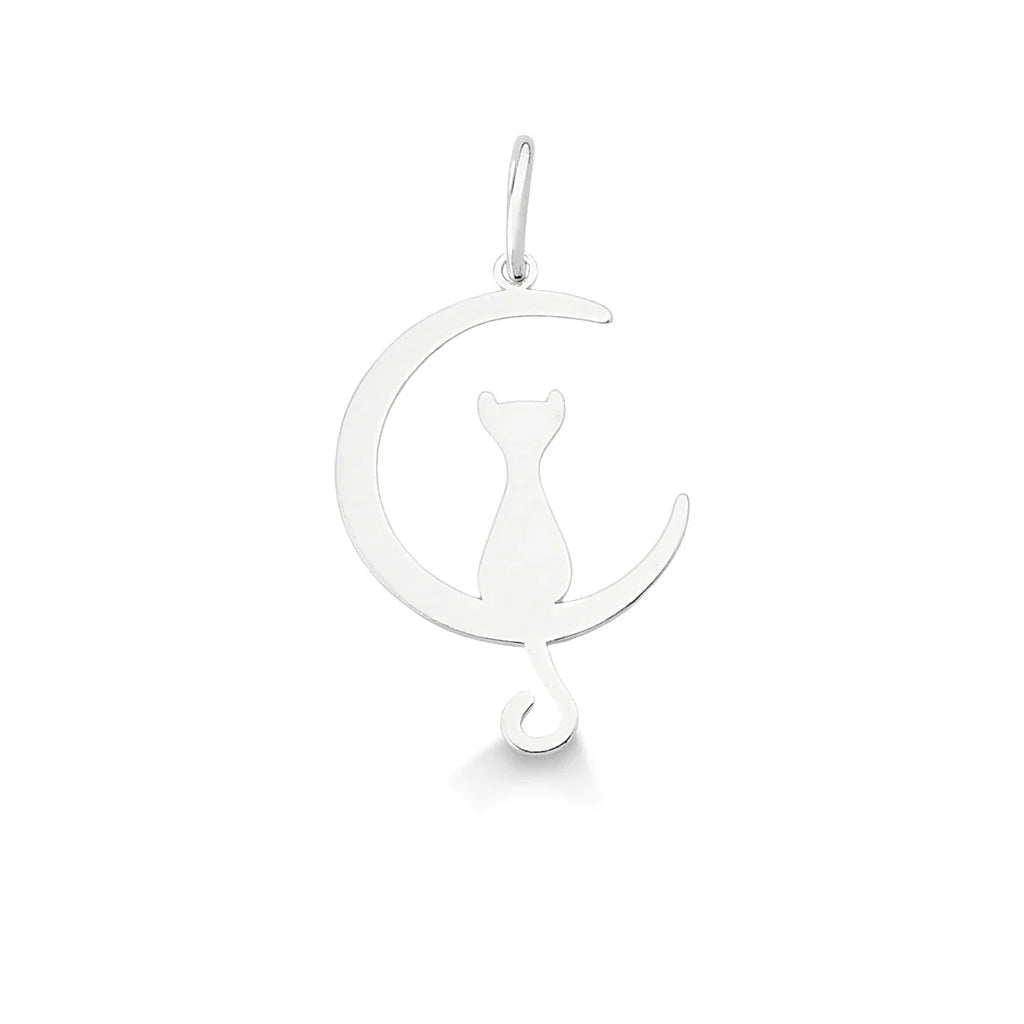 Colar Gato na Lua em Prata 925 – Lupzy™ | Amor Pet Sob a Luz da Lua - Imagem 5