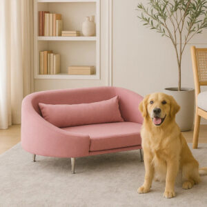 Cama Elevada para Cachorro e Gato Lavável com Almofada Macia SoftPaws