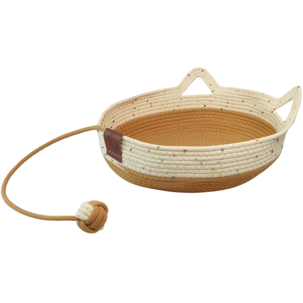 Cama Cestinho Ninho para Gato com Arranhador e Bolinha Interativa – Snouty™ | Conforto, Diversão e Bem-Estar Felino - Imagem 4