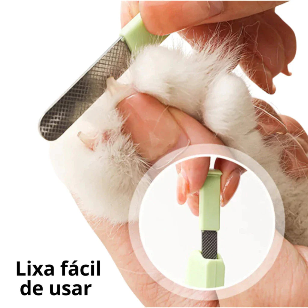 Cortador de Unhas com LED Profissional + Lixa e Tesoura para Cachorro e Gato Antiderrapante Snouty™ - Imagem 3